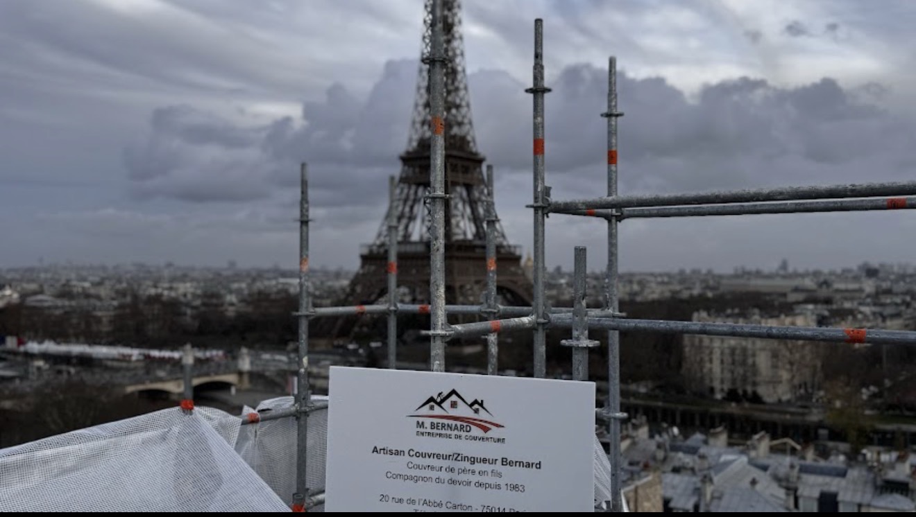 Chantier vue Tour Eiffel